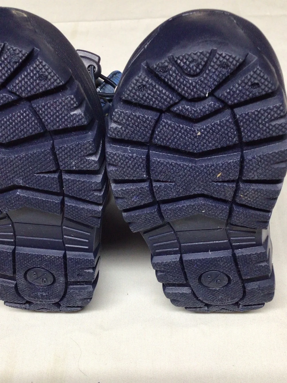 Kids Waterproof Navy Blue Snow Boots with Fleece Lining